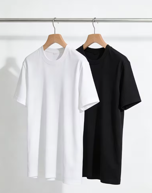 Men’s Solid Color Short Sleeve T-Shirt – Breathable Casual Basic Tee